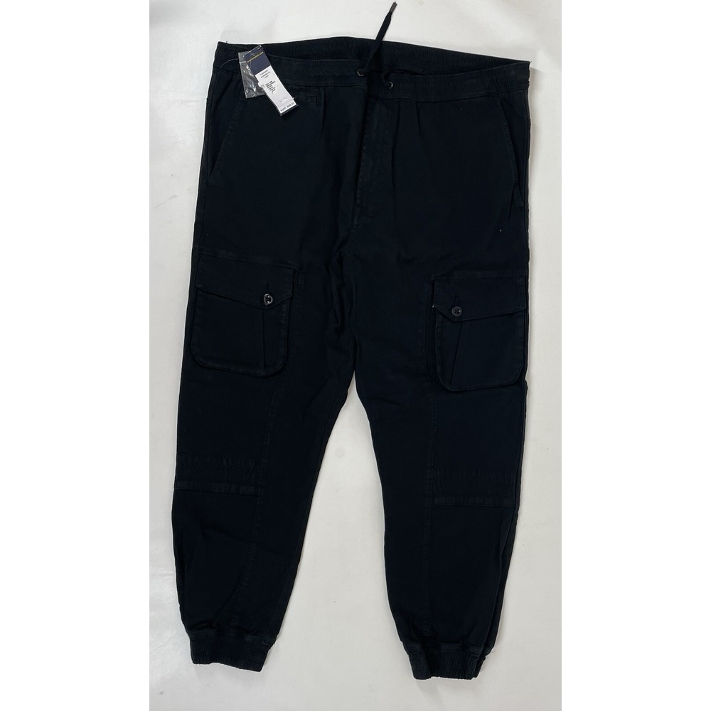 Polo Ralph Lauren Pants Black Paratrooper Flight Cargo Combat Mens 38x30 NWT